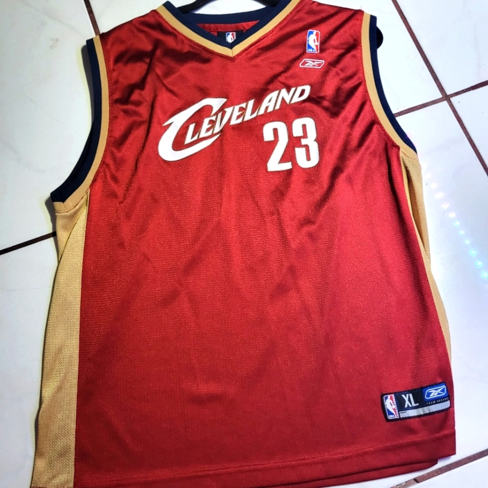 LeBron James Reebok screen printing official NBA jersey youth xl